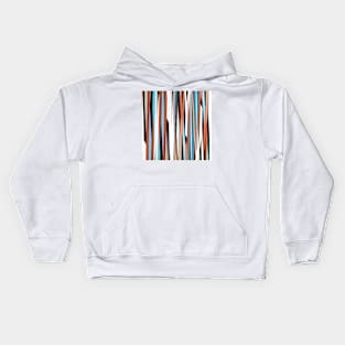 colorful abstract striped pattern Kids Hoodie